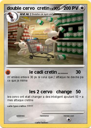 Pokemon double cervo  cretin