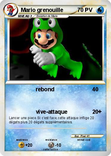 Pokemon Mario grenouille