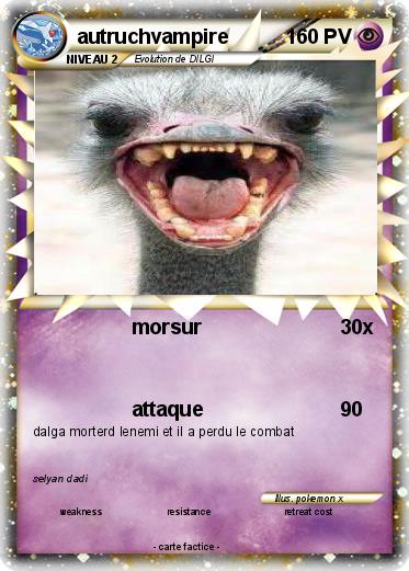 Pokemon autruchvampire
