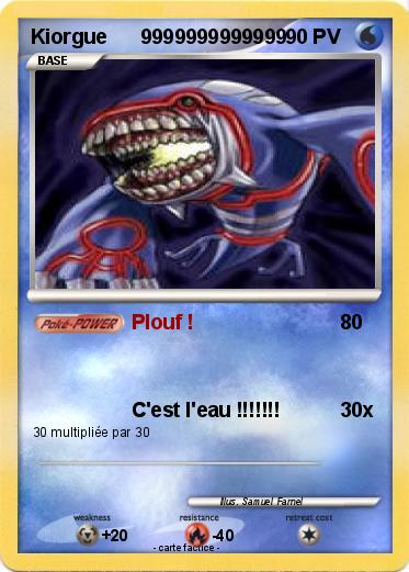 Pokemon Kiorgue      9999999999999
