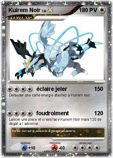 Pokemon Kuirem Noir