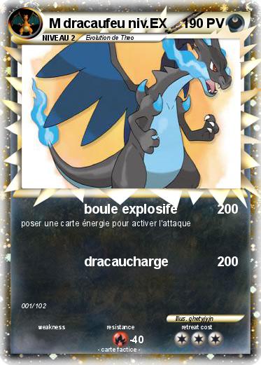 Pokemon M dracaufeu niv.EX