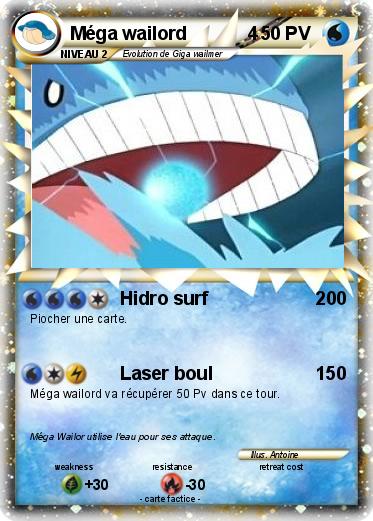 Pokemon Méga wailord            4