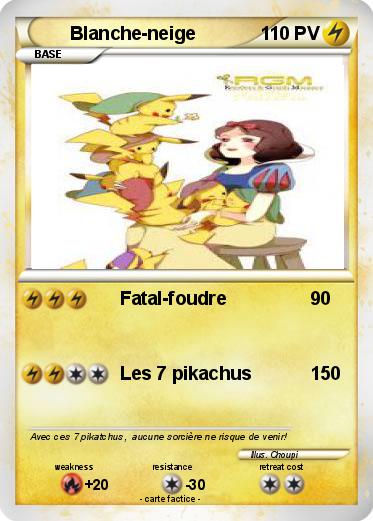 Pokemon Blanche-neige