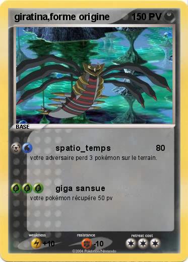 Pokemon giratina,forme origine