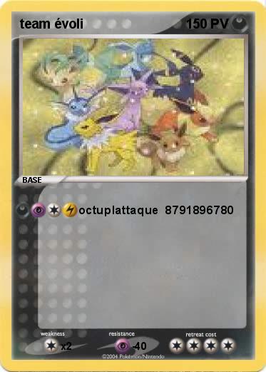 Pokemon team évoli