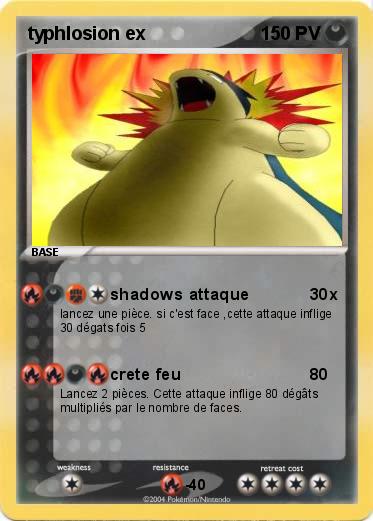 Pokemon typhlosion ex