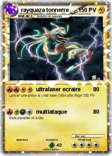 Pokemon rayquaza tonnerre