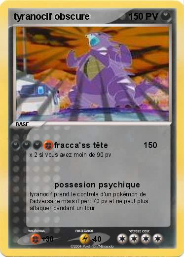 Pokemon tyranocif obscure