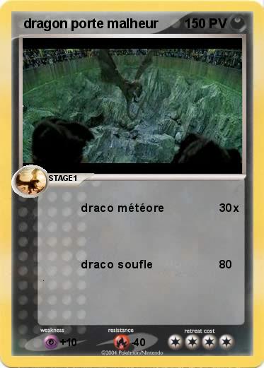 Pokemon  dragon porte malheur