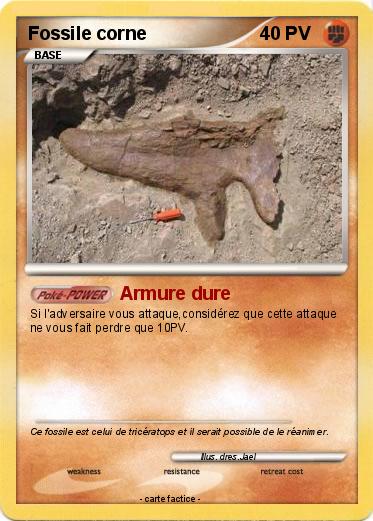 Pokemon Fossile corne