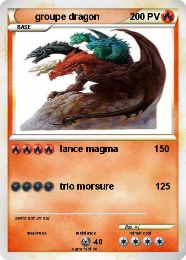 Pokemon groupe dragon