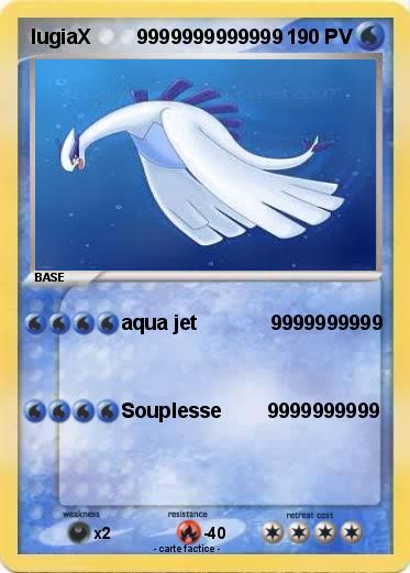 Pokemon lugiaX        9999999999999