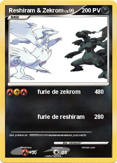 Pokemon Reshiram & Zekrom