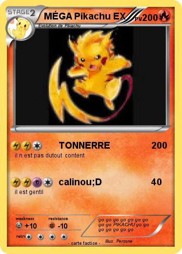 Pokemon MÉGA Pikachu EX