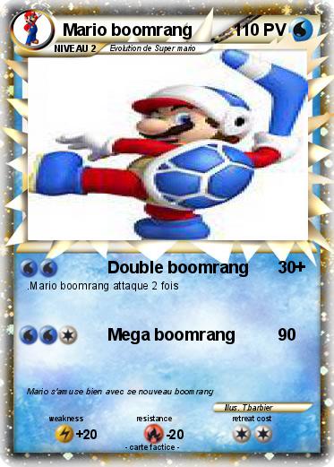 Pokemon Mario boomrang
