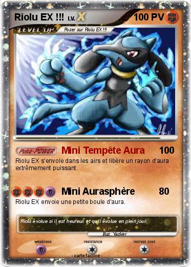 Pokemon Riolu EX !!!