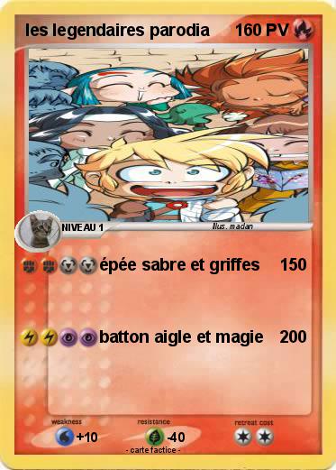 Pokemon les legendaires parodia