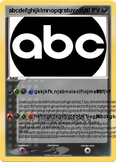Pokemon abcdefghijklmnopqrstuvwxyz