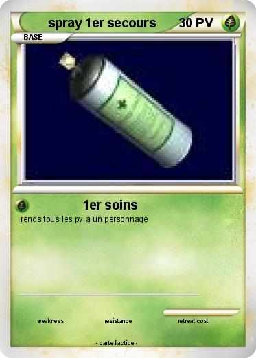 Pokemon spray 1er secours