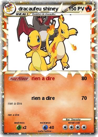 Pokemon dracaufeu shiney