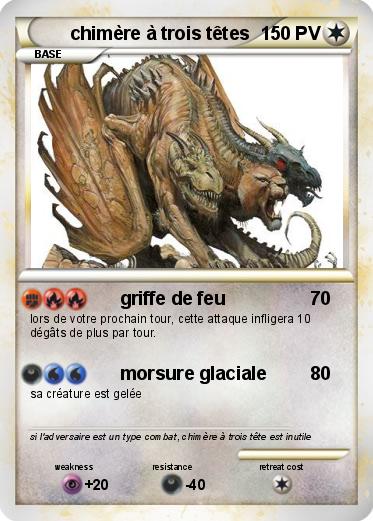 Pokemon chimère à trois têtes