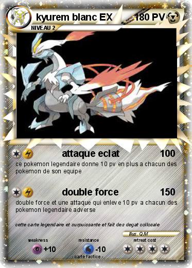 Pokemon kyurem blanc EX
