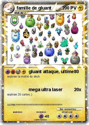 Pokemon famille de gluant