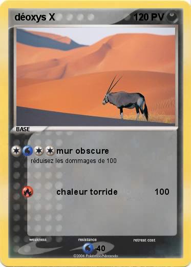 Pokemon déoxys X