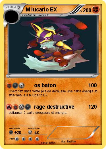 Pokemon M lucario EX