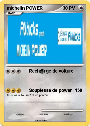 Pokemon michelin POWER