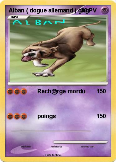Pokemon Alban ( dogue allemand ) gng