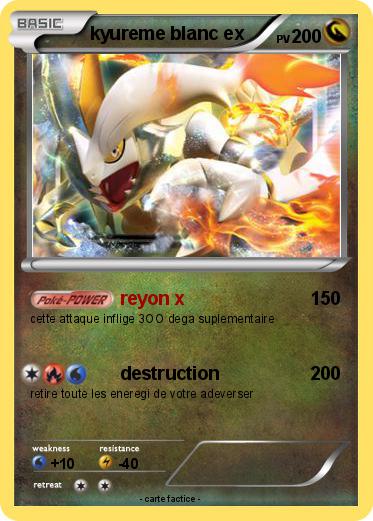 Pokemon kyureme blanc ex