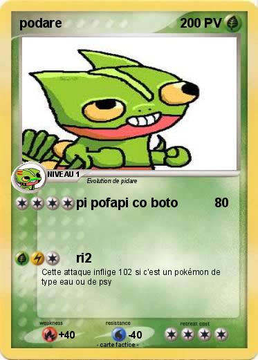 Pokemon podare