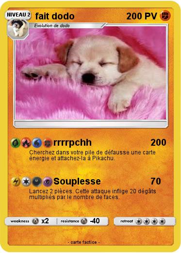 Pokemon fait dodo