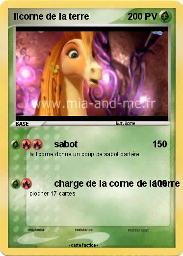 Pokemon licorne de la terre
