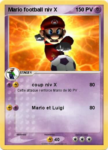 Pokemon Mario football niv X