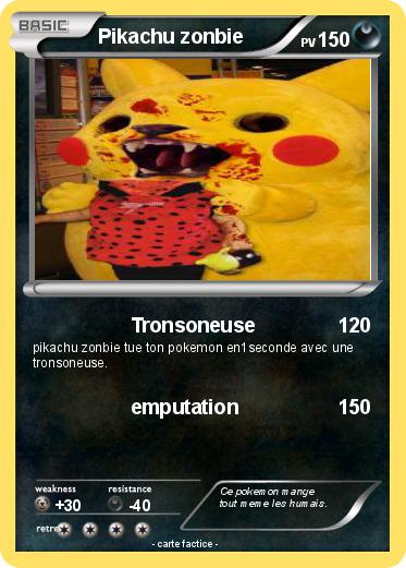 Pokemon Pikachu zonbie