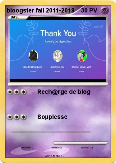 Pokemon bloogster fall 2011-2018