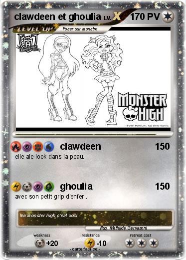 Pokemon clawdeen et ghoulia