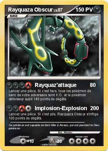 Pokemon Rayquaza Obscur