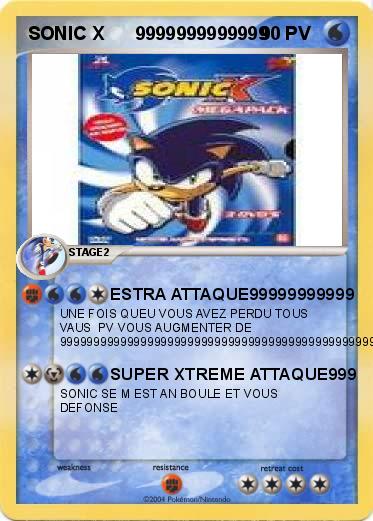 Pokemon SONIC X      9999999999999