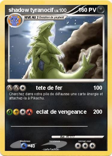 Pokemon shadow tyranocif