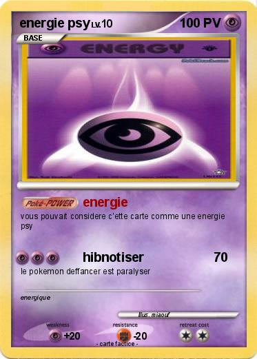 Pokemon energie psy