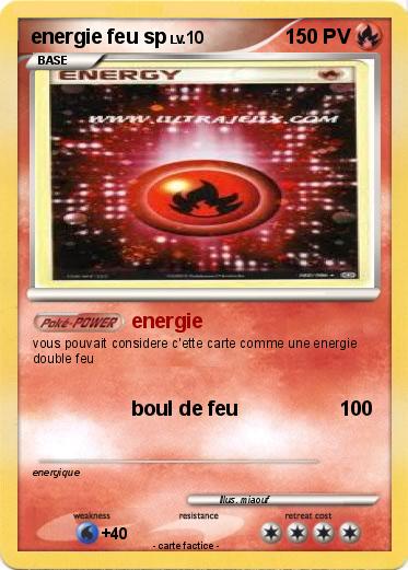Pokemon energie feu sp