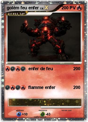 Pokemon golém feu enfer