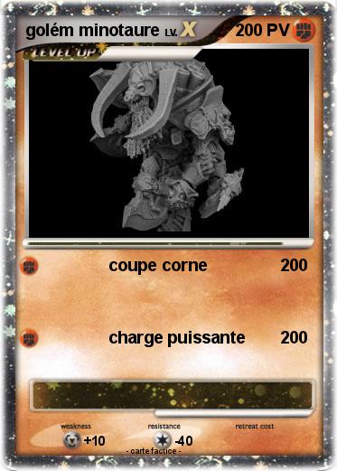 Pokemon golém minotaure