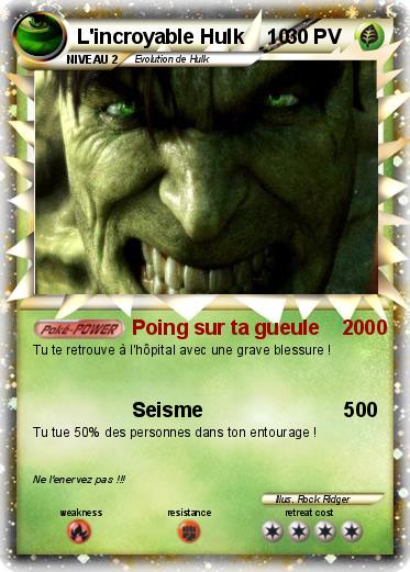 Pokemon L'incroyable Hulk    10
