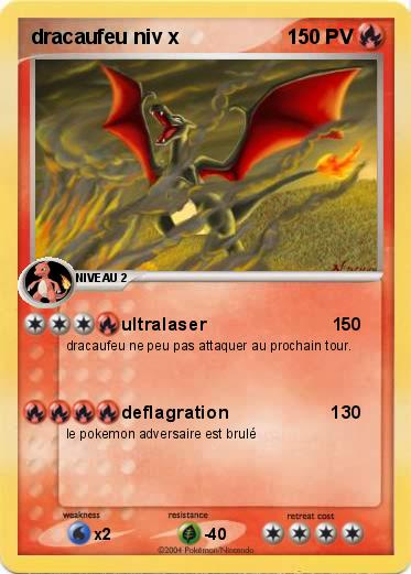 Pokemon dracaufeu niv x