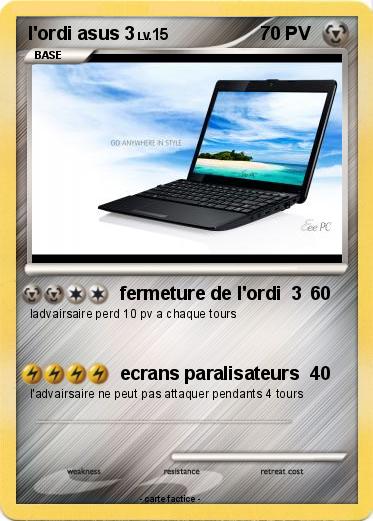 Pokemon l'ordi asus 3